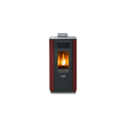 Qlima - Stufa a Pellet Ventilata Fiorina 90 s-line Red 9,7 Kw