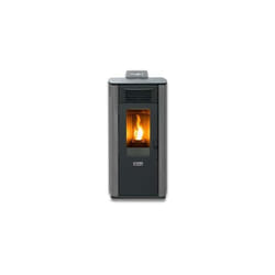 Qlima - Stufa a Pellet Ventilata Fiorina 90 s-line Grigia 9,7 Kw