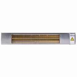 Qlima PEW3020, Riscaldatore di ambienti elettrico alogeno, Gas alogeno, 1,9 m, Interno e esterno, Parete, Grigio