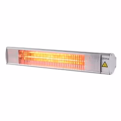 Qlima PEW3020 Interno e esterno Grigio 2000 W Riscaldatore di ambienti elettrico alogeno