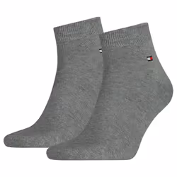 Tommy Hilfiger Quater, Calzini per squadra, Grigio, Adulto, Maschio, 43/46, Cotone, Elastan, Poliammide