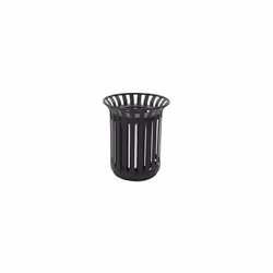Contenitore per rifiuti da esterni, capacità 69 l, alt. x Ø 700 x 590 mm, nero. Fornitura = montato. Capacità = 69 l. Altezza ...