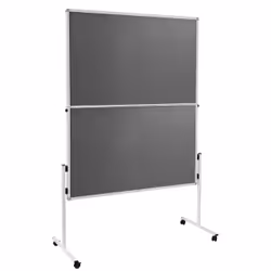 Legamaster Moderationswand 7-209300 120x150cm klappbar Filz grau, Alluminio, 1200 mm, 1500 mm, 22,1 mm, 6,14 kg, 820 mm