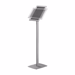 Europel 355033 stand informativo e supporto per brochure A4 Alluminio, Acciaio Argento - Vista aggiuntiva 4