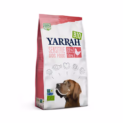 Yarrah Sensitive Dog Food, Adulto, Pollo, Riso, Spirulina, 10 kg