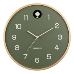 Karlsson Natural Cuckoo Orologio analogico Rotondo Verde