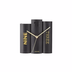 Karlsson Table Clock Book Black