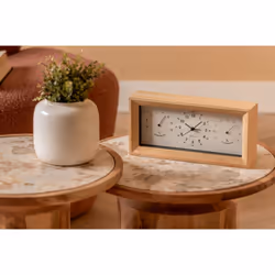 Karlsson Neat Sveglia al quarzo Bianco, Legno - Vista aggiuntiva 4