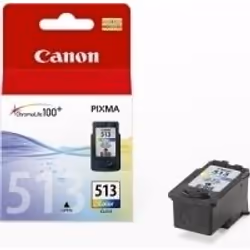 Canon CL-513 Colour Ink Cartridge, Ciano, Magenta, Giallo, Inchiostro a base di pigmento