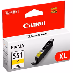 Canon CLI-551XL Y Serbatoio Inchiostro Giallo, Resa elevata (XL), Giallo, Inchiostro a base di pigmento, 11 ml, 1 pz, Confezi ...