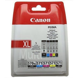 Canon PGI-570XL/CLI-571 PGBK cartuccia d'inchiostro 5 pz Originale Nero, Ciano, Magenta, Giallo