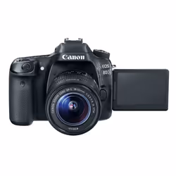 Canon EOS 80D + EF-S 18-55mm f/3.5-5.6 IS STM Kit fotocamere SLR 24,2 MP CMOS 6000 x 4000 Pixel Nero - Vista aggiuntiva 7