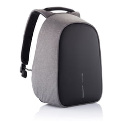 XD-Design Bobby Hero Small zaino Nero, Grigio Schiuma, Polietilene tereftalato (PET)