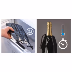 Vacu Vin 3887560 set refrigeratore rapido Bottiglia di vetro