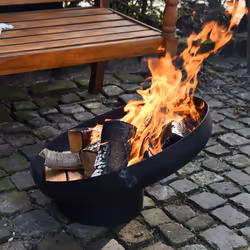 Esschert Design FF402 camino Esterno Caminetto portatile A legna Nero - Vista aggiuntiva 8