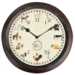 Esschert Design TF013 orologio da parete e da tavolo Rotondo Marrone