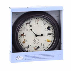 Esschert Design TF013 orologio da parete e da tavolo Rotondo Marrone