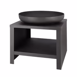 Esschert Design FF526, Caminetto freestanding, Aperto, A legna, Nero, Esterno, Acciaio