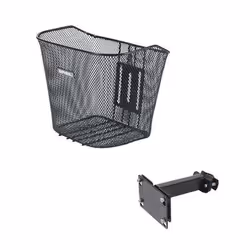 Basil Bremen, Frontale, Cestino per biciclette, Acciaio, Nero, 5 kg, 340 mm