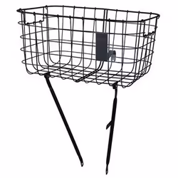 Basil Robin, Frontale, Cestino per biciclette, Acciaio, Nero, 27 L, 10 kg