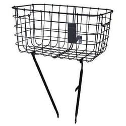 Basil Robin Frontale Cestino per biciclette 27 L Acciaio Nero