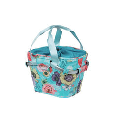 Basil Bloom Field Carry Frontale Cestino per biciclette 15 L Alluminio, Poliestere Blu