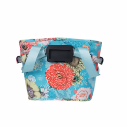 Basil Bloom Field Carry Frontale Cestino per biciclette 15 L Alluminio, Poliestere Blu