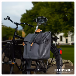 Basil BA17661 Posteriore Borsa da bicicletta 20 L Poliestere Grigio - Vista aggiuntiva 4