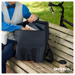 Basil BA17661 Posteriore Borsa da bicicletta 20 L Poliestere Grigio - Vista aggiuntiva 6