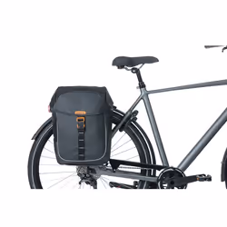 Basil Miles Tarpaulin Posteriore Borsa da bicicletta 34 L Tela cerata Nero, Arancione - Vista aggiuntiva 8