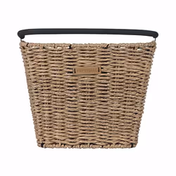 Basil Bremen Rattan Look KF Frontale Cestino per biciclette Malacca Legno