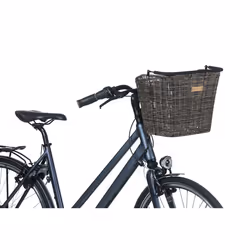 Basil Bremen Rattan Look KF Frontale Cestino per biciclette Malacca Nero - Vista aggiuntiva 6