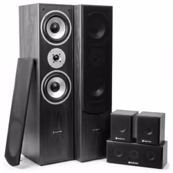 Fenton 100.330 set di altoparlanti 335 W Home theatre Nero, Noce, Legno 5.0 canali 360 W - Vista aggiuntiva 4
