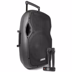 Vonyx AP1500PA, 800 W, 50 - 19000 Hz, Nero, Acrilonitrile butadiene stirene (ABS), AC, Batteria, 220-240 V