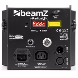 BeamZ Radical II Adatto per uso interno Proiettore laser e stroboscopio da discoteca Nero - Vista aggiuntiva 2