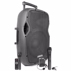 Vonyx AP1200PA, 600 W, Nero, Con cavo e senza cavo, MMC, SD, Batteria, 7000 mAh