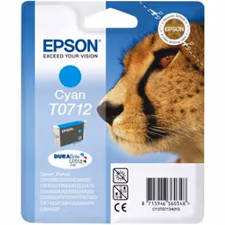 Epson Cheetah Cartuccia di inchiostro Cyan T0712 DURABrite Ultra Ink