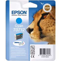 Epson Cheetah Cartuccia di inchiostro Cyan T0712 DURABrite Ultra Ink