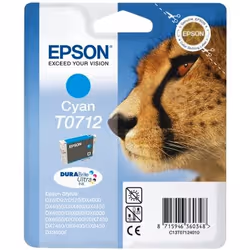 Epson Cheetah Cartuccia di inchiostro Cyan T0712 DURABrite Ultra Ink - Vista aggiuntiva 4