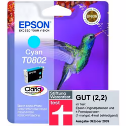 Epson Hummingbird Cartuccia Ciano T0802 - Vista aggiuntiva 4