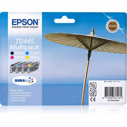 Epson Parasol Multipack Nero (T0441) + Colori (T045X), Nero, Ciano, Magenta, Giallo, 1 pz, Confezione multipla