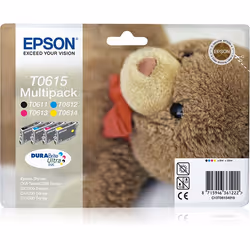 Epson Teddybear Multipack t061, Nero, Ciano, Magenta, Giallo, 1 pz, Confezione multipla