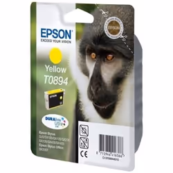 Epson Monkey Cartuccia di inchiostro Yellow T0894 DURABrite Ultra Ink, Giallo, Inchiostro a base di pigmento, 1 pz