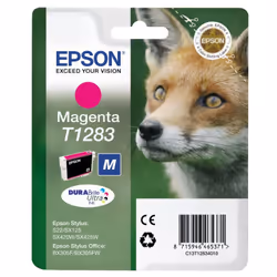 Epson Fox Cartuccia di inchiostro Magenta T1283 DURABrite Ultra Ink, Magenta, Inchiostro a base di pigmento, 1 pz