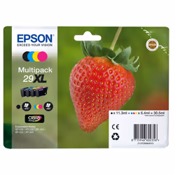 Epson Strawberry 29XL, Resa elevata (XL), Nero, Ciano, Magenta, Giallo, 11,3 ml, 6,5 ml, 1 pz, Confezione multipla