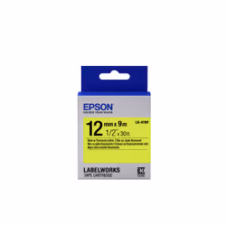 Epson Nastro fondo Fluorescente Giallo per testo Nero 12/9 LK-4YBF, Nero, Giallo, - LabelWorks LW-Z900FK - LabelWorks LW-Z710 ...