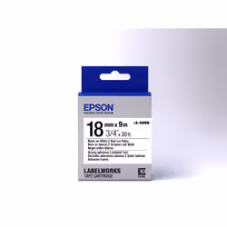 Epson Nastro fondo Bianco per testo Nero, altamente adesivo 18/9 LK-5WBW - Vista aggiuntiva 2