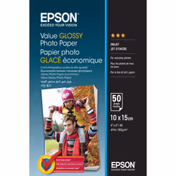 Epson Value Glossy Photo Paper - 10x15cm - 2x 20 Fogli, Lucida, 183 g/m², 10x15 cm, Office printing, Calendario, Photo collag ...