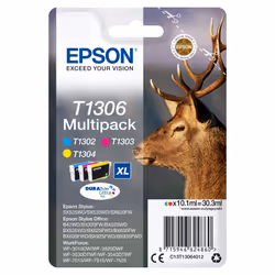 Epson Stag Multipack 3 colori, Ciano, Magenta, Giallo, Inchiostro a base di pigmento, 10,1 ml, 1 pz, Confezione multipla