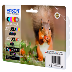 Epson Squirrel Multipack 6-colours 378XL / 478XL Claria Photo HD Ink - Vista aggiuntiva 4